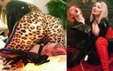 Arya Grander: Видео траха с резиновым латексным страпоном - оргазмы лесбиянок с сидением на лице! Arya Grander