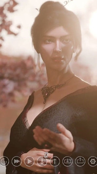 Seven Realms 67 - Ling Guo thổi kèn cho Atlas trong khu vườn của cô ấy