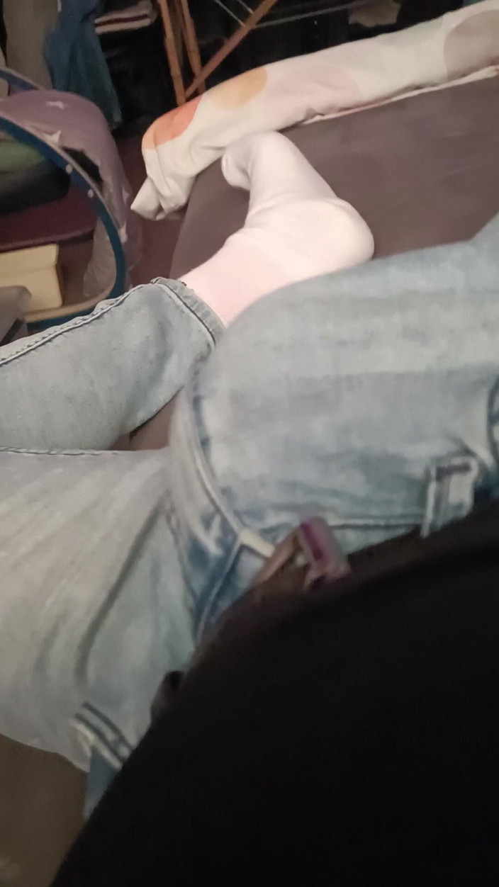 JeansdadXL: in spijkerbroek