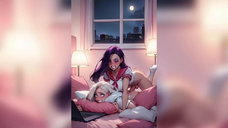 Shemale AI Porn: Ai grosse bite trans, éjaculation