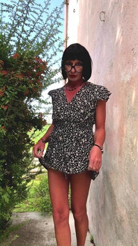 Walking Aronud in Mini Dress