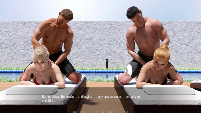 Dirty GamesXxX: ความปรารถนาร่วมกัน: เมียสุดฮอตเซ็กซี่ในชุดบิกินี่ข้างสระน้ํา - ตอนที่ 10