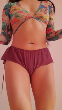 Belly Dancing with New Lingerie