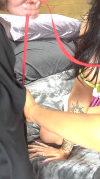 Ghetto Ratchet Whore Gets Fucked with a Leash & Collar