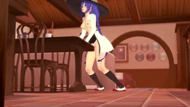 Roxy esfregando no canto da mesa | Mushoku Tensei Hentai