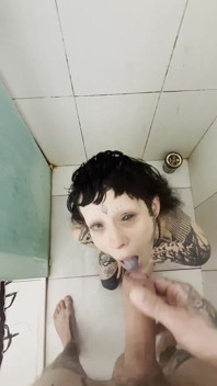 Tattooed Slut Never Stops Halfway Every Drop, Every Time, All the Piss