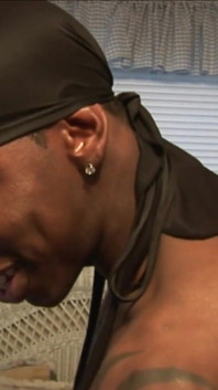 Big ass ebony in fishnets gets banged hard from BBC