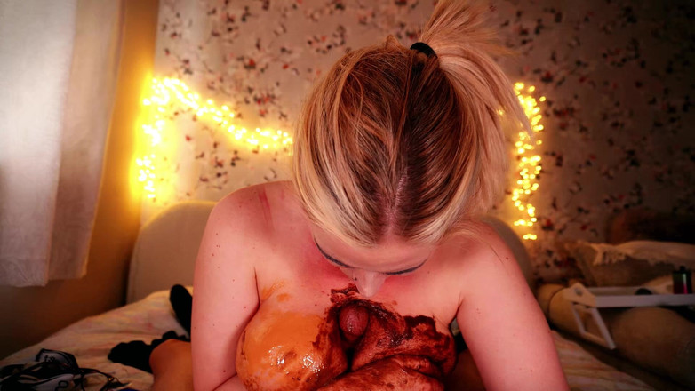 JessieHH: ピーナッツバターチョコレート ティティファック HD