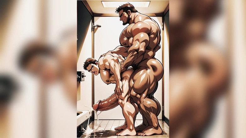 AI Blk: Ai Big Cock Muscle Gay Ass Jebanie spust