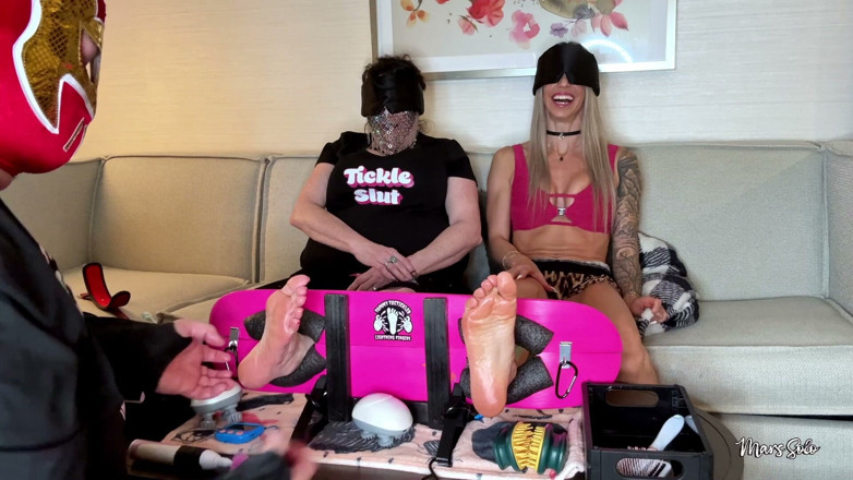 MarsSolo: Guess the Tickle Tool! Bound &amp; Blindfolded Foot Tickling with Mars...