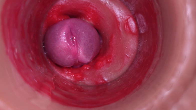 Creme sperm: Super-sperma in der vagina. Ausgezeichnete interne kamera. 4K