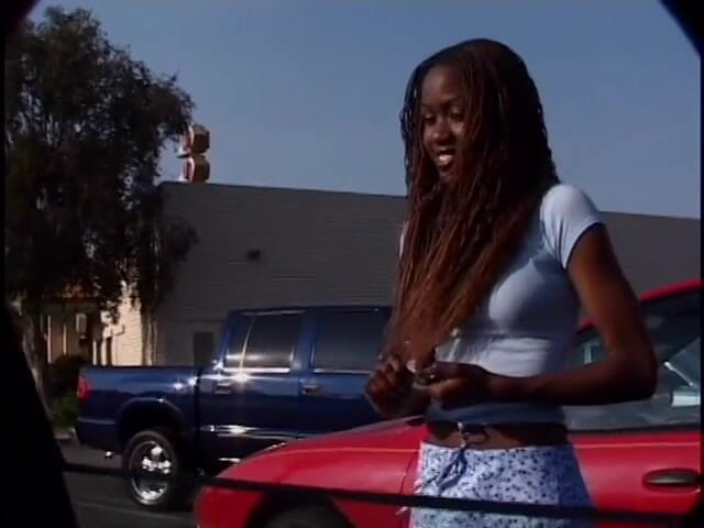 Best Butts: Young ebony with small tits gets some white cock banging...