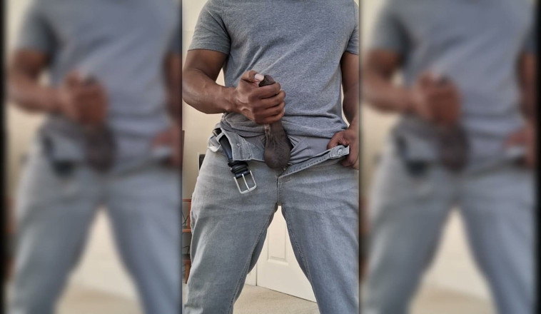 7inchMeatSlab: Busting a Hot Thick Load Before I Leave for Work!