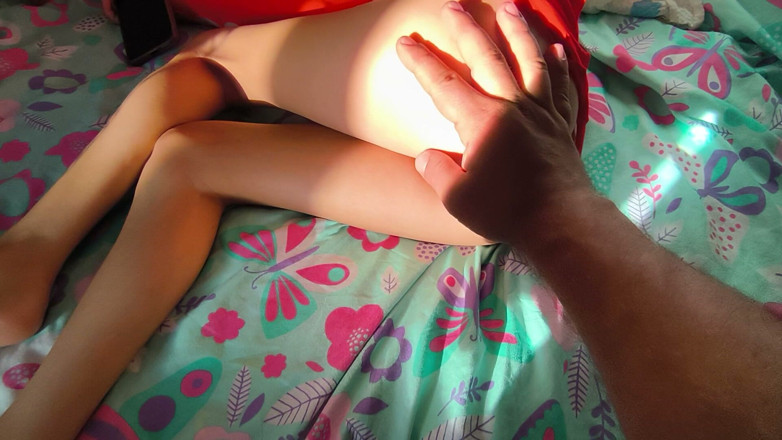 Blondasexy00: Step Brother Turns Me on Using Finger Touching My Pink