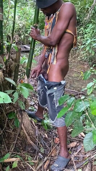 Pouring Cum in the Forest