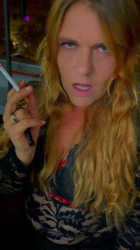 Smoking at My Balcony Smoking a Marlboro Red 100s