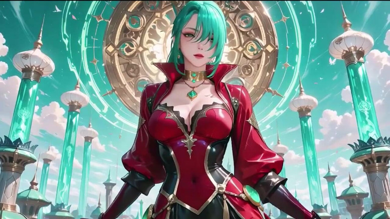 Tay Swift X: Usikan peribadi Blade berpakaian merah! Warrior berambut hijau dalam jubah...