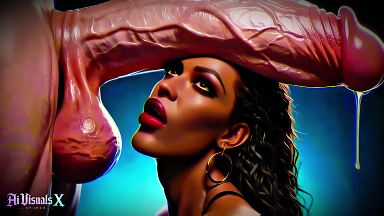 AI Visuals X: Dicke möpse und Arsch, ebenholzgöttinnen - weißer schwanz verehren dunklen Asmr &amp;...