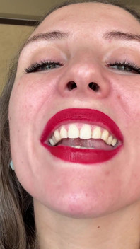 Uvula Spit Close-up POV
