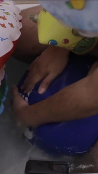 Şişme şişme banyo