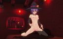 H3DC: 3D Hentai czarownica pociera cipkę na kutas i spuszczanie