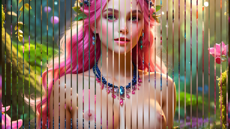 LustRender: Gadis peri cantik dengan besar lagi asik sama bilberry