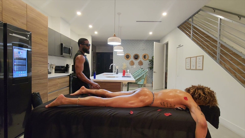 MassageByBlack: Гарячий масляний масаж з kaela