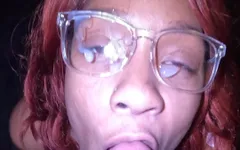 Ebony Slut Gets Messy Facial