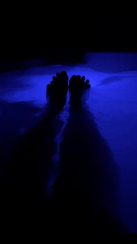 Enjoying the Hot Tub!
