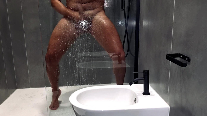 Alexander Audran: Amatoare la duș fierbinte, pulă mare spumă - Masturbare goală la...