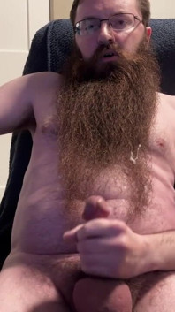 Bearded Cub Big Cumshot
