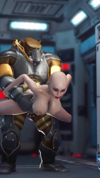 Sexe extraterrestre au camp de base de Mars ! Une femme excitée se fait sodomiser