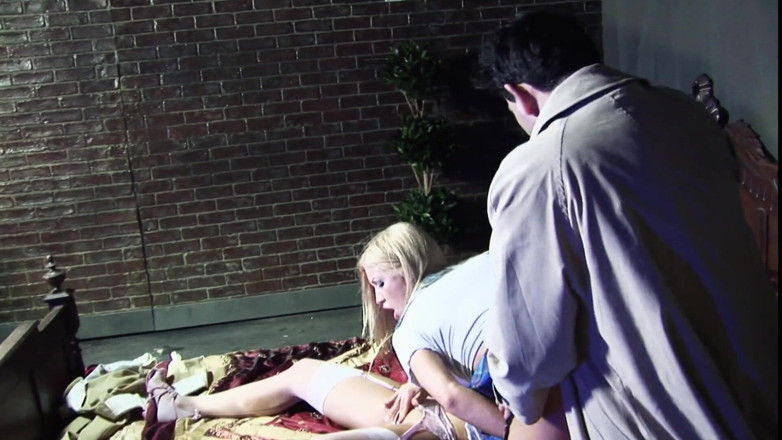 Hot Sex Party: Two busty stunning nymphos shattered the calm of postprandial siesta...