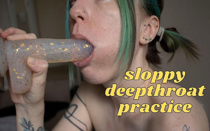 Nyx Amara: Nedbalý deepthroat trénink