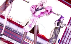 Tougen renka - 脱衣舞ahri kaisa Seraphine热辣的色情舞蹈