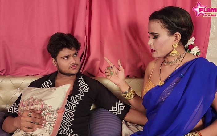 Flame Movies: Stora bröst Milky Bhabhi tyckte om hårdhänt sex med sin...