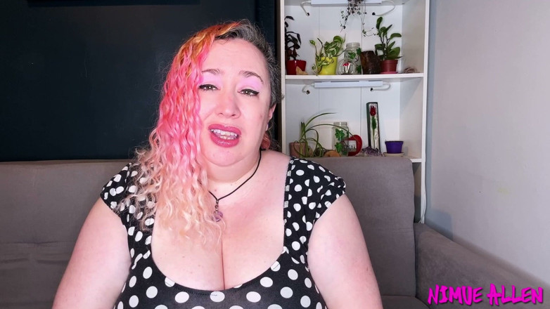 Nimue Allen: Wank Through Your Pink Lace Panties for Me