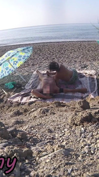 Exhibitionist Ehefrau Amateur-milf Blowjob &handjob Großer Schwanz Am Fkk-strand Öffentlich Vor Voyeur Mit Sperma
