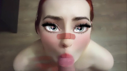SexyFairyTale: Anime girl sucks dick