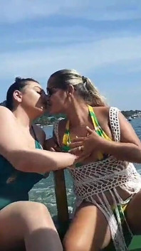 Exhibitionism on the Boat in Public with Paty Butt and Her Cousin Agatha Ludovino