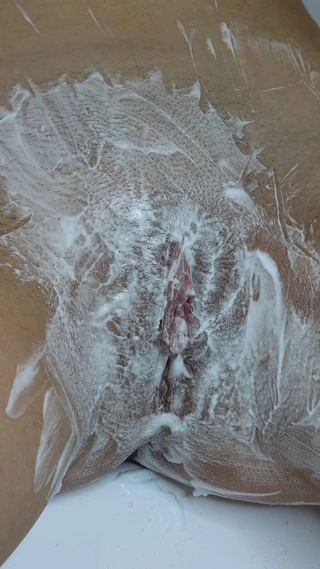 Erect Dick: Shaving Hairy Pussies with a Close -up Shaving Foam!