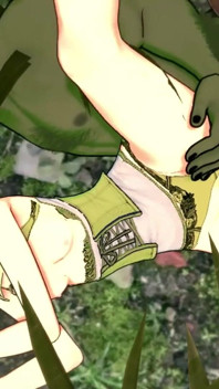 Elf archer bị một con yêu tinh đụ trong rừng