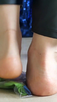 Kneading Objects in Barefeet