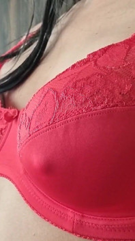D Cup Red Lace Big Bra
