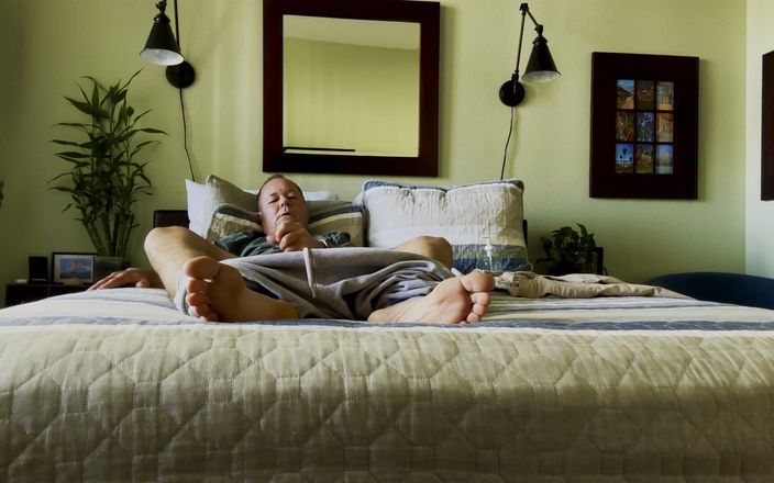 Barefoot Blake: Vista dos pés bate e goza