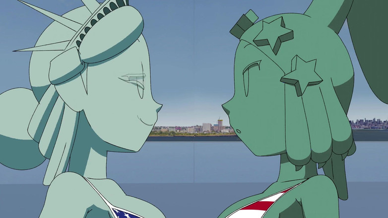 PixelAftDark: 4 luglio di Statua della Libertà Animazione Hentai
