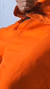 Road Worker Jerks off and Cums a Big Load After a Nap