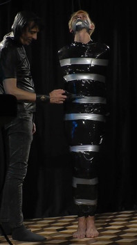 Nicky Wrapped Socks Gagged