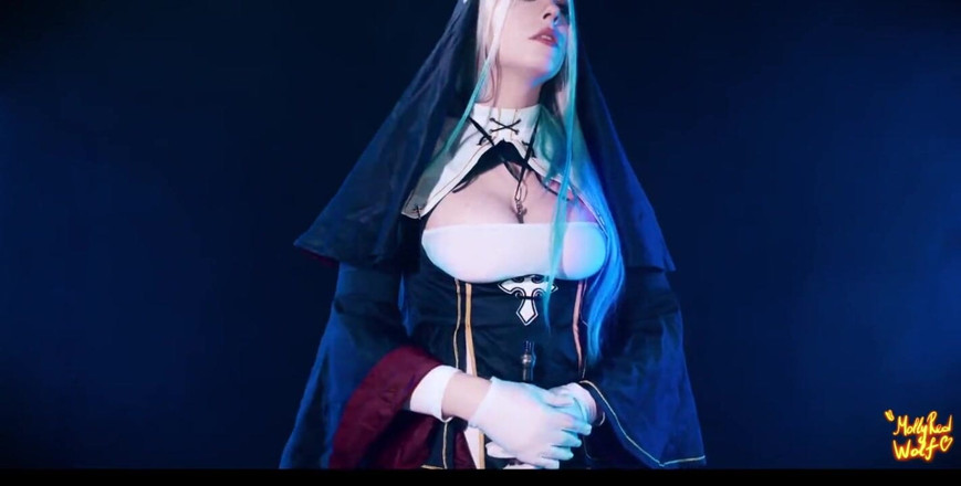 MollyRedWolf: I Lied to Nun and She Discipline Me with Pegging -...