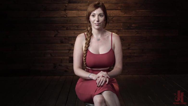 Kink: Lauren Phillips: Helpless Redhead in Bondage Made to Cum